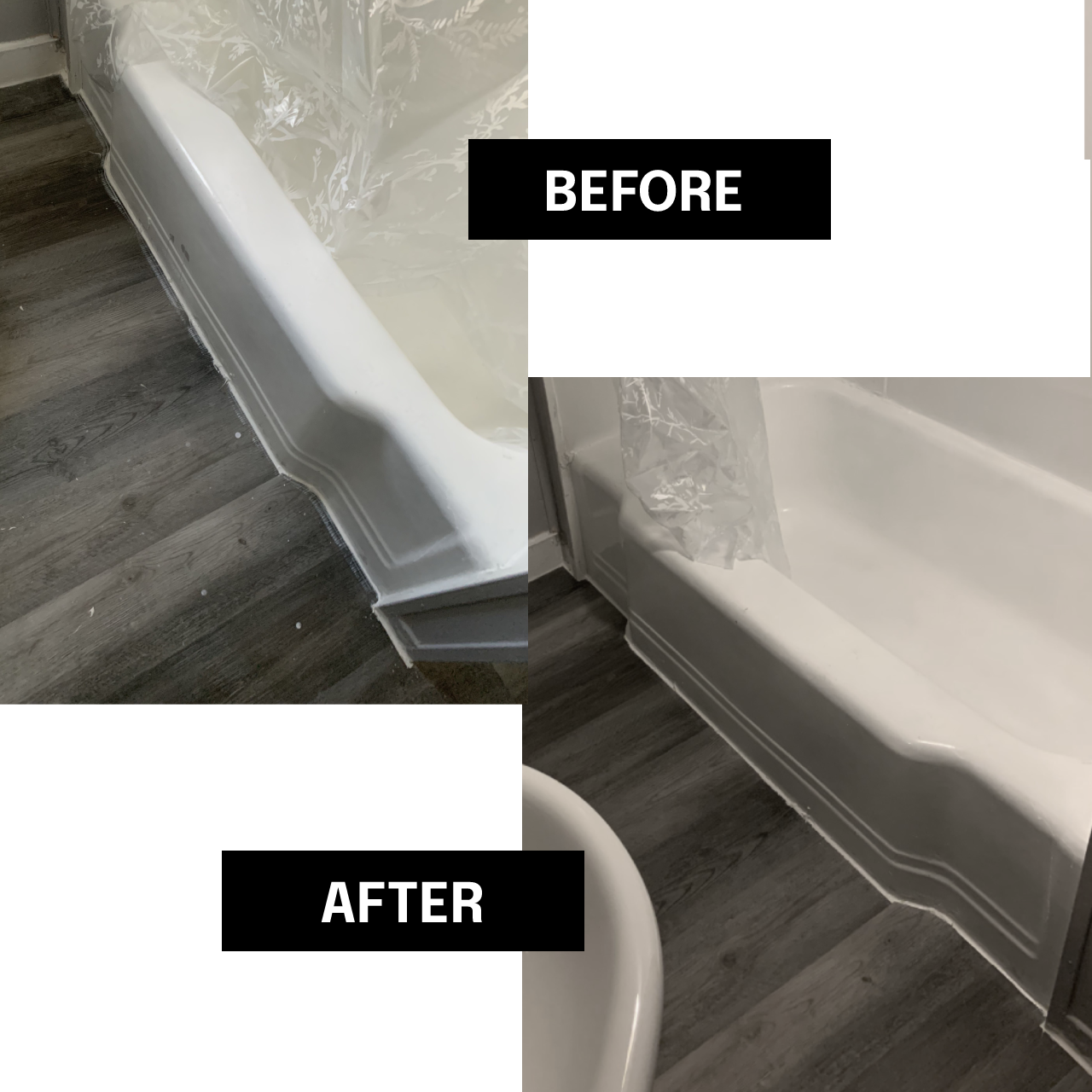 Before and After of a Post Construction Clean